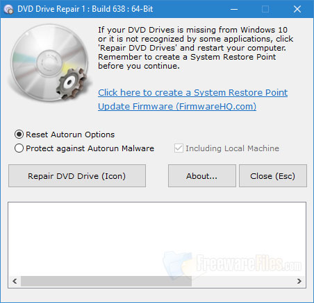 Screenshot for: DVD Drive Repair Portable 2.0.3.1105