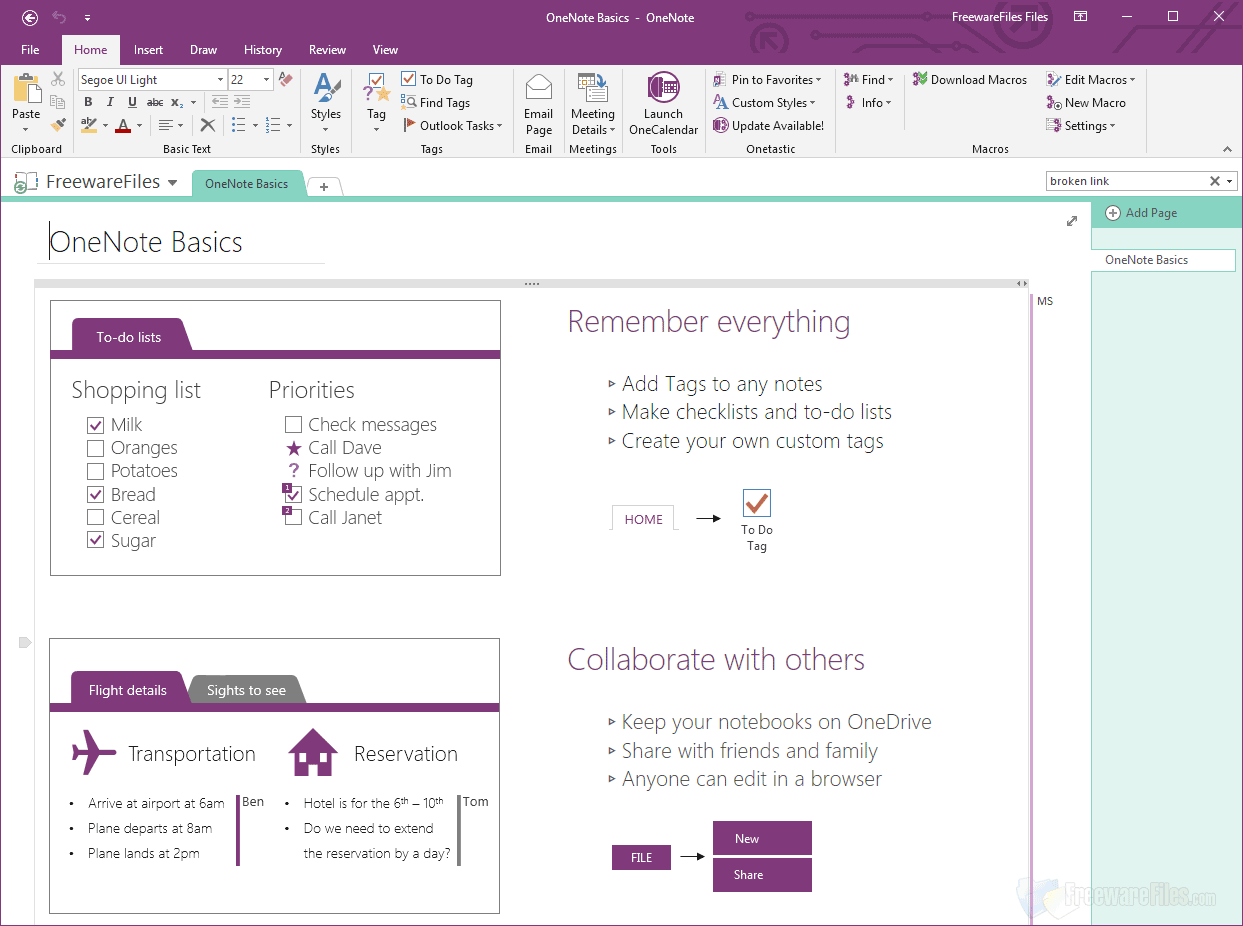 Screenshot for: Microsoft OneNote v16.0.12527.20278