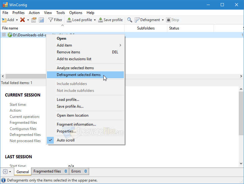 Screenshot for: WinContig 2.4.0.2