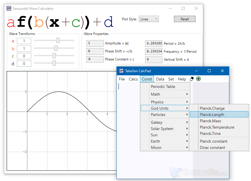 Screenshot for: TekaGen CalcPad 1.14