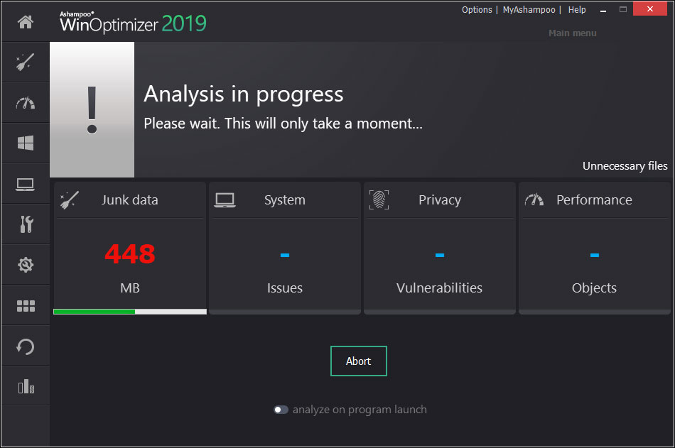 Screenshot for: Ashampoo WinOptimizer FREE