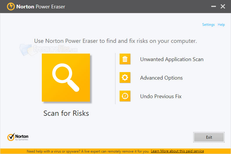 Screenshot for: Norton Power Eraser 5.3.0.71