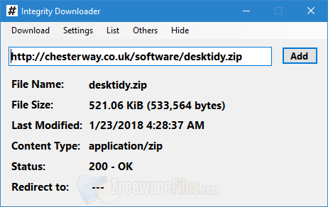 Screenshot for: Integrity Downloader 1.2.0.41